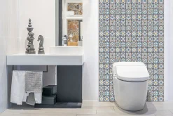 Tulup Panneau autocollant 100x50 cm Patchwork arabe 1 pcs- Panneau Mural Décoratif