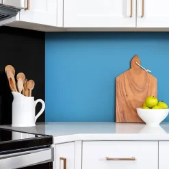 Tulup Panneau Mural Décoratif<Panneau autocollant 100x50 cm Couleur bleue 1 pcs