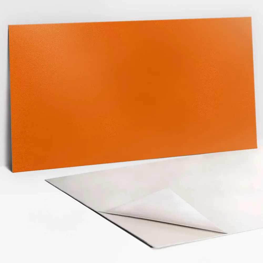 Tulup Panneau autocollant 100x50 cm Couleur orange 1 pcs- Panneau Mural Décoratif