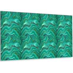 Tulup Panneau Mural Décoratif<Panneau autocollant 100x50 cm Texture de la malachite 1 pcs