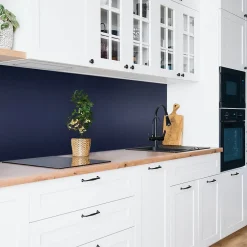 Tulup Panneau autocollant 100x50 cm Couleur bleu marine 1 pcs- Panneau Mural Décoratif