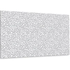 Tulup Panneau Mural Décoratif<Panneau autocollant 100x50 cm Mosaïque grise 1 pcs