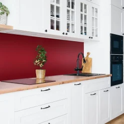 Tulup Panneau autocollant 100x50 cm Couleur bordeaux 1 pcs- Panneau Mural Décoratif