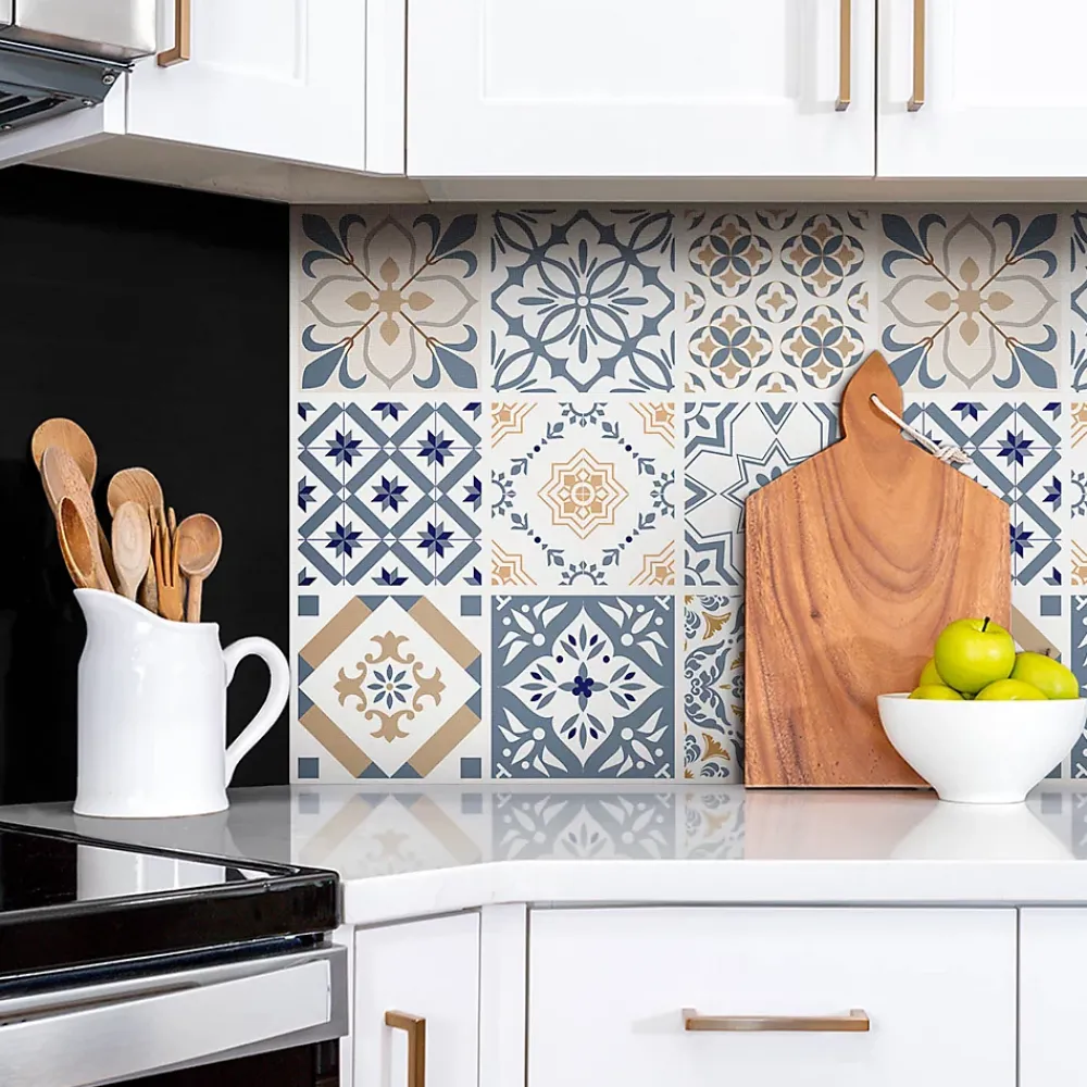 Tulup Panneau autocollant 100x50 cm Mosaïque ornementale 1 pcs- Panneau Mural Décoratif