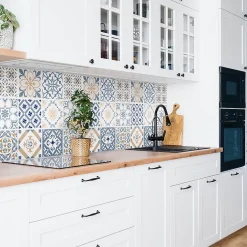 Tulup Panneau autocollant 100x50 cm Mosaïque ornementale 1 pcs- Panneau Mural Décoratif