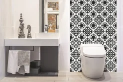 Tulup Panneau autocollant 100x50 cm Ornement fleuri 1 pcs- Panneau Mural Décoratif