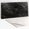 Tulup Panneau autocollant 100x50 cm Marbre foncé et or 1 pcs- Panneau Mural Décoratif