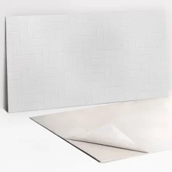 Tulup Panneau Mural Décoratif<Panneau autocollant 100x50 cm Briques lumineuses élégantes 1 pcs