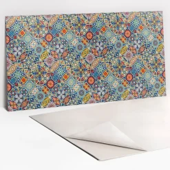 Tulup Panneau autocollant 100x50 cm roues orientales 1 pcs- Panneau Mural Décoratif