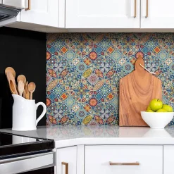 Tulup Panneau autocollant 100x50 cm roues orientales 1 pcs- Panneau Mural Décoratif