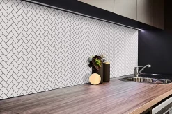 Tulup Panneau autocollant 100x50 cm Chodel blanc 1 pcs- Panneau Mural Décoratif