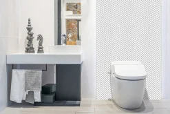 Tulup Panneau autocollant 100x50 cm Chodel blanc 1 pcs- Panneau Mural Décoratif