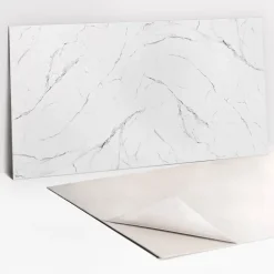Tulup Panneau autocollant 100x50 cm Marbre clair 1 pcs- Panneau Mural Décoratif