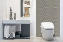Tulup Panneau Mural Décoratif<Panneau autocollant 100x50 cm Chevrons 1 pcs
