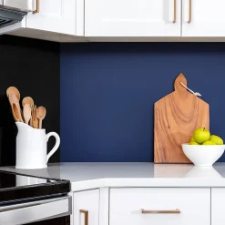 Tulup Panneau autocollant 100x50 cm Couleur bleu marine 1 pcs- Panneau Mural Décoratif