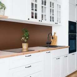 Tulup Panneau Mural Décoratif<Panneau autocollant 100x50 cm Couleur marron 1 pcs