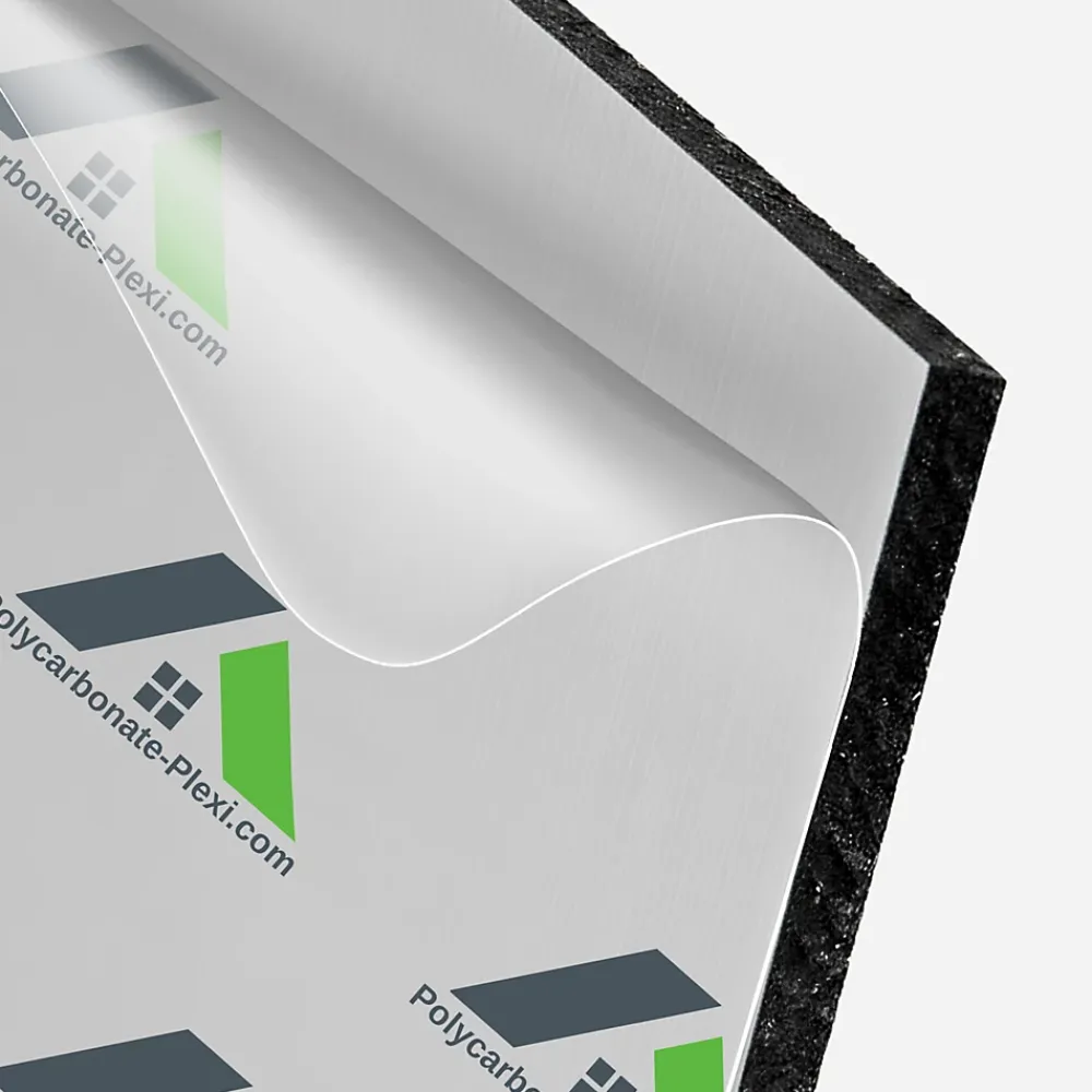 Polycarbonate-Plexi Panneau composite aluminium 3mm Brossé 3050x1500mm- Panneau Tasseau Bois