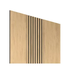 Radex Panneau décoratif à lamelles Python en mdf imitation chêne fond noir 275X90 cm- Panneau Décoratif En Bois|Panneau Bois, Osb, Mdf