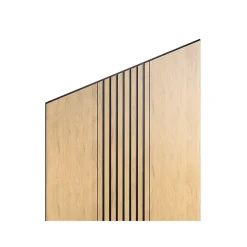 Radex Panneau décoratif à lamelles Python en mdf imitation chêne fond noir 275X90 cm- Panneau Décoratif En Bois|Panneau Bois, Osb, Mdf