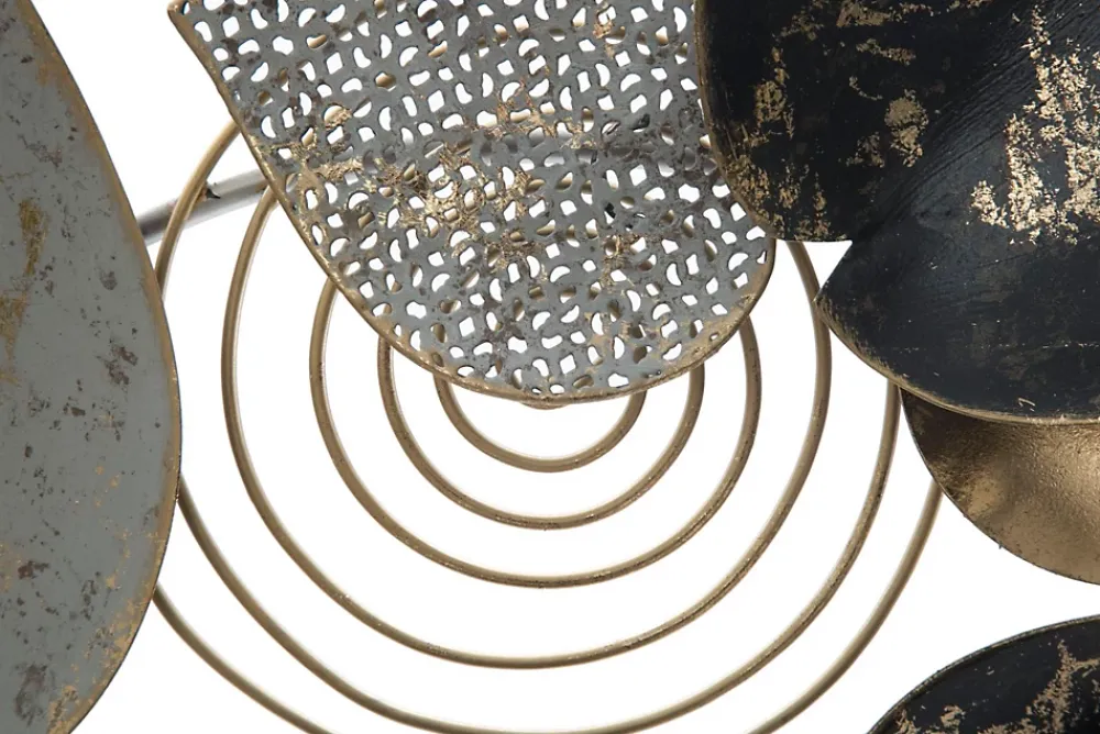 Mauro Ferretti Panneau décoratif 3D en métal multicolore cm 97x5,5x43- Panneau Tasseau Bois