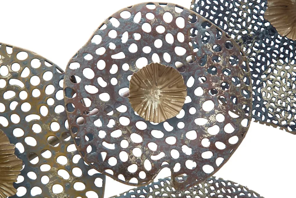 Mauro Ferretti Panneau Tasseau Bois<Panneau décoratif 3D en métal multicolore cm 119x7x59,5