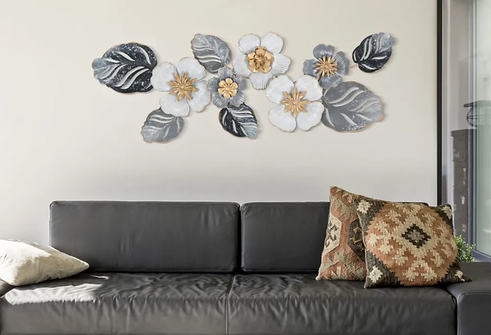 Mauro Ferretti Panneau décoratif 3D en métal multicolore cm 87,6x5,7x33,7- Panneau Tasseau Bois