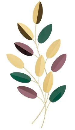 Mauro Ferretti Panneau Tasseau Bois<Panneau décoratif en feuilles 3D cm 31x1,9x61