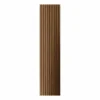 Divina Home Panneau décoratif en PVC imitation lattes de bois, lot de 10 pièces, 120x30 cm, revêtement mural noyer clair- Panneau Mural Décoratif