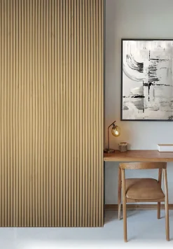Foge Panneau Décoratif En Bois<Panneau décoratif fraisé Caiman effet chêne L.280x l.60cm Ep. 1,5cm