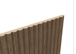 Foge Panneau décoratif fraisé Caiman effet noyer L.280x l.60cm Ep. 1,5cm- Panneau Décoratif En Bois