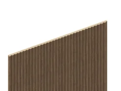 Foge Panneau décoratif fraisé Caiman effet noyer L.280x l.60cm Ep. 1,5cm- Panneau Décoratif En Bois