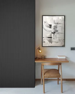 Foge Panneau Décoratif En Bois<Panneau décoratif fraisé Caiman gris L.280x l.60cm Ep. 1,5cm