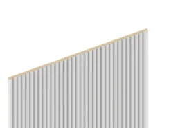Foge Panneau décoratif fraisé Caiman blanc L.280x l.60cm Ep. 1,5cm- Panneau Décoratif En Bois