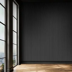 Foge Panneau décoratif fraisé Serval gris L.280x l.60cm Ep. 1,5cm- Panneau Décoratif En Bois