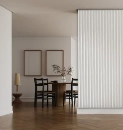 Foge Panneau décoratif fraisé Serval blanc L.280x l.60cm Ep. 1,5cm- Panneau Décoratif En Bois