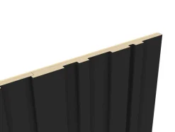 Foge Panneau décoratif fraisé Wallaby noir L.280x l.60cm Ep. 1,5cm- Panneau Décoratif En Bois
