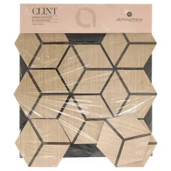 Atmosphera Créateur D'Intérieur Panneau Tasseau Bois<Panneau décoratif mural Clint beige 56x69cm - Atmosphera