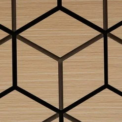 Atmosphera Créateur D'Intérieur Panneau Tasseau Bois<Panneau décoratif mural Clint beige 56x69cm - Atmosphera