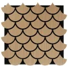 Atmosphera Créateur D'Intérieur Panneau Tasseau Bois<Panneau décoratif mural Clint beige 64x66cm - Atmosphera