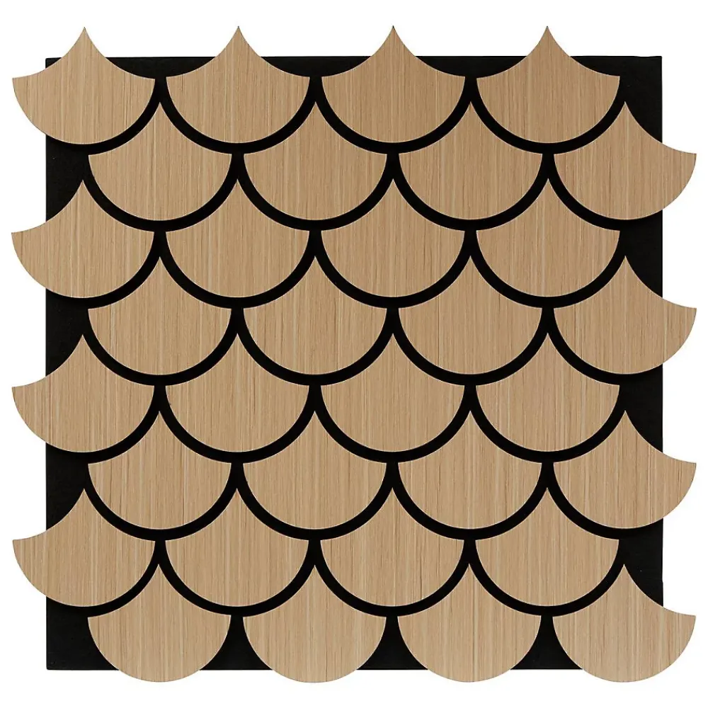 Atmosphera Créateur D'Intérieur Panneau Tasseau Bois<Panneau décoratif mural Clint beige 64x66cm - Atmosphera