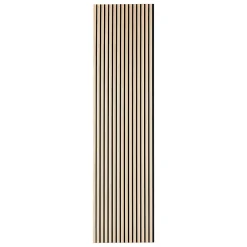 Atmosphera Créateur D'Intérieur Panneau Tasseau Bois<Panneau décoratif mural Colva beige fond noir 240x60cm - Atmosphera