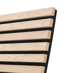 Atmosphera Créateur D'Intérieur Panneau Tasseau Bois<Panneau décoratif mural Colva beige fond noir 240x60cm - Atmosphera