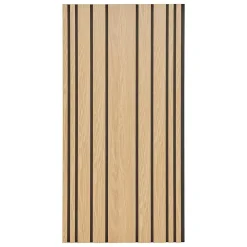 Atmosphera Créateur D'Intérieur Panneau décoratif mural Colva beige fond noir 120x60cm - Atmosphera- Panneau Tasseau Bois