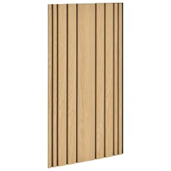 Atmosphera Créateur D'Intérieur Panneau décoratif mural Colva beige fond noir 120x60cm - Atmosphera- Panneau Tasseau Bois