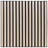 Atmosphera Créateur D'Intérieur Panneau décoratif mural Colva beige fond noir 60x60cm - Atmosphera- Panneau Tasseau Bois