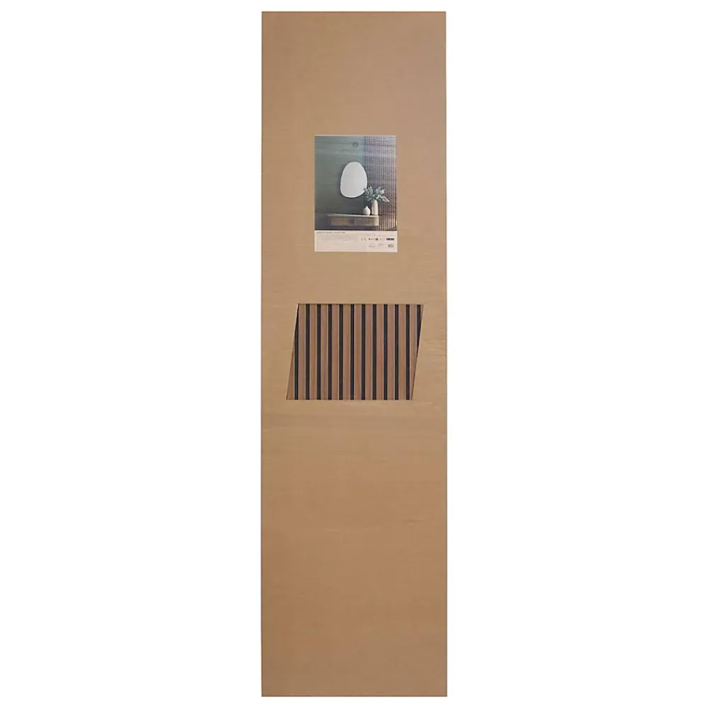 Atmosphera Créateur D'Intérieur Panneau décoratif mural Colva bois foncé 240x60cm - Atmosphera- Panneau Tasseau Bois