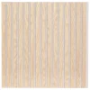 Atmosphera Créateur D'Intérieur Panneau décoratif mural Colva beige fond gris 60x60cm - Atmosphera- Panneau Tasseau Bois