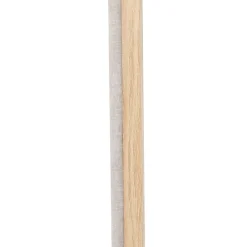 Atmosphera Créateur D'Intérieur Panneau décoratif mural Colva beige fond gris 60x60cm - Atmosphera- Panneau Tasseau Bois