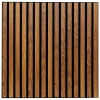 Atmosphera Créateur D'Intérieur Panneau décoratif mural Colva bois foncé 60x60cm - Atmosphera- Panneau Tasseau Bois