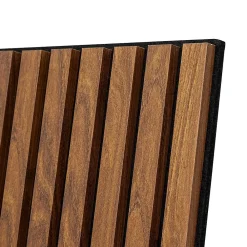 Atmosphera Créateur D'Intérieur Panneau décoratif mural Colva bois foncé 60x60cm - Atmosphera- Panneau Tasseau Bois